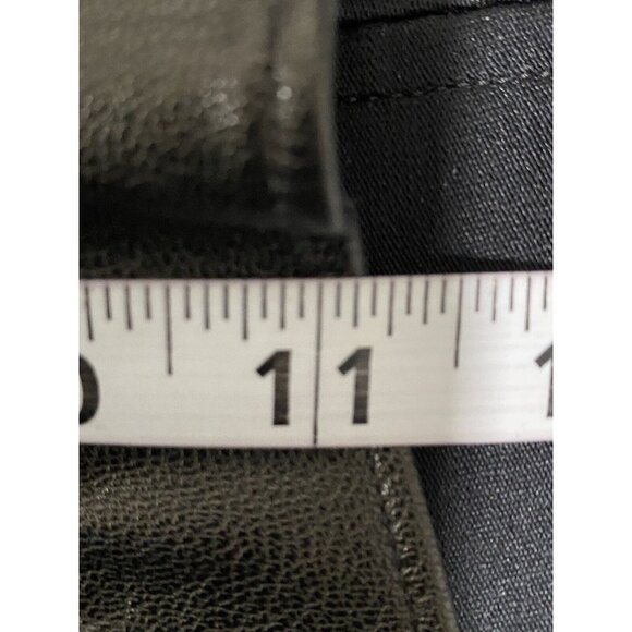SPANX Black "Leather Like Skinny" Faux Leather Legging Size Small Mob Wife - Picture 4 of 9